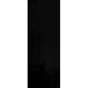 Tapis en polyester brillant motif uni noir 67x180