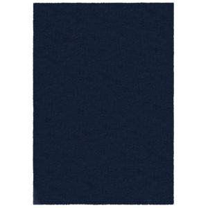 Tapis en polyester recyclé bleu marine