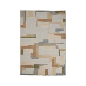 Tapis en polyester recyclé multicolore 200 x 290 cm