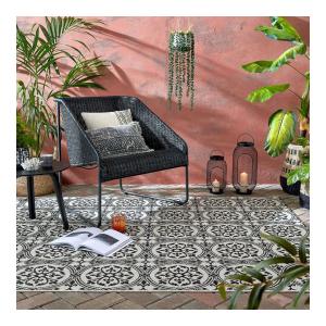 Tapis   en polypropylène gris 120x170