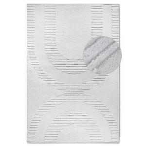 Tapis en relief à poils longs crème - ELLE Decoration 200x2…