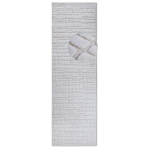 Tapis en relief à poils longs crème - ELLE Decoration 80x24…