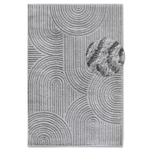 Tapis en relief à poils longs gris - ELLE Decoration 120x17…