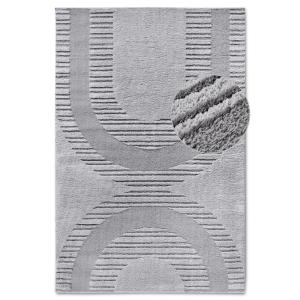 Tapis en relief à poils longs gris - ELLE Decoration 160x23…