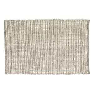 Tapis en tissé coton gris et blanc  120x180cm