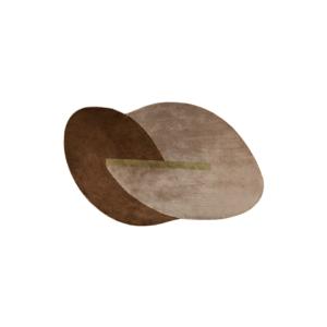 Tapis en tissu brun 160x257 cm