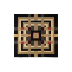 Tapis en tissu multicolore