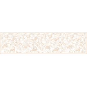 Tapis en vinyl feuilles tropicales sable 48x198 cm