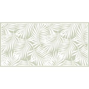 Tapis en vinyl feuilles tropicales vert 48x98 cm