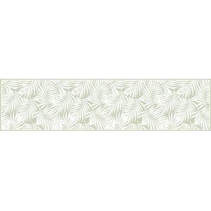 Tapis en vinyl feuilles tropicales vert 50x200 cm