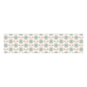 Tapis en vinyle tournesols multicolore 48x198 cm