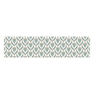 Tapis en vinyle tulipes multicolore 48x198 cm