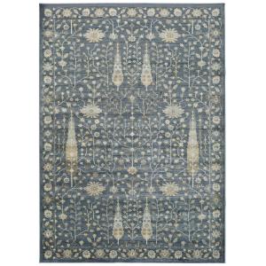 Tapis en viscose bleu 120x170 cm