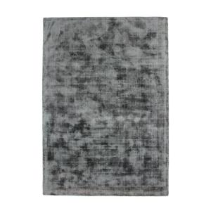 Tapis en viscose eff soyeux gris foncé 120x170
