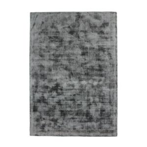 Tapis en viscose effet soyeux gris foncé 120x170
