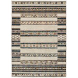 Tapis en viscose ethnique beige/multicolore  160x230 cm