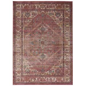 Tapis en viscose rouge 140x200 cm