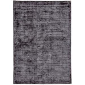 Tapis en viscose tissé main en style vintage anthracite 40x…