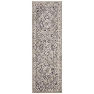 Tapis entrée Vintage Oriental RANIA Crème et Gris 80x120cm