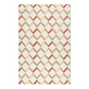Tapis esprit déco scandinave ras multicolore tons chauds 22…