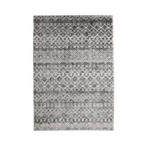 Tapis esprit scandinave à motifs ethniques gris foncé 120x1…