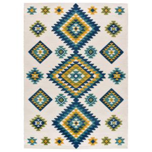 Tapis ethnique à relief extérieur-intérieur multicolore 120…