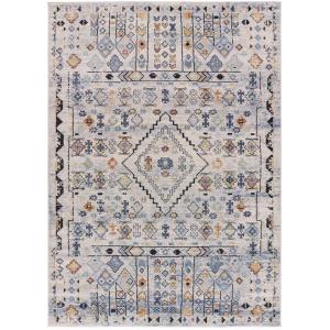 Tapis ethnique beige/bleu/multicolore 120x170 cm