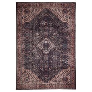 Tapis ethnique berbère en polyester graphite 120x180