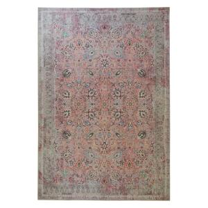Tapis ethnique berbère en polyester rose 80x150