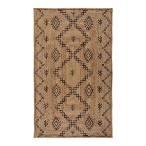 Tapis ethnique design en jute naturel 120x170