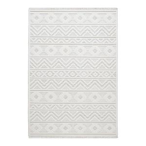 Tapis ethnique design en polyester crème 120x170