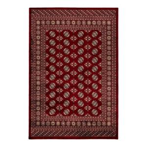 Tapis ethnique orientale en polyester rouge 120x170