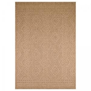 Tapis extérieur 120x160 tissé kilim beige JUTE ART 3