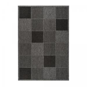 Tapis exterieur 120x170 argent, gris clair , gris foncé