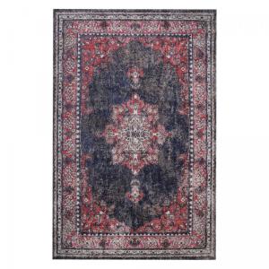 Tapis exterieur 120x170 rouge, brun, bleu, écru