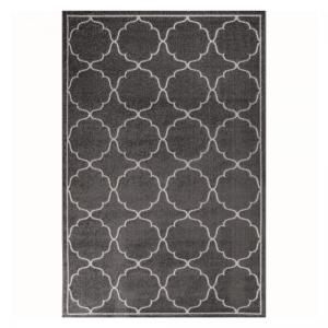 Tapis extérieur 120x170 tissé kilim gris KUMA