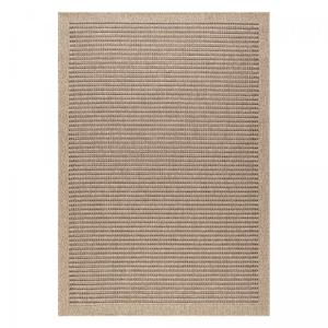 Tapis extérieur 120x170 tissé kilim marron JUTE ART