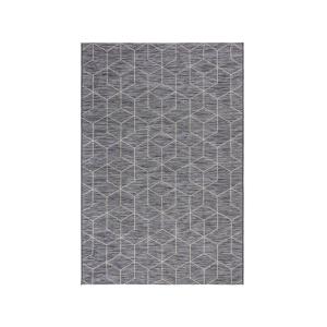 Tapis exterieur en polypropylène noir motifs graphiques 120…