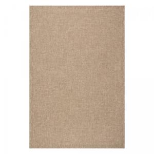 Tapis extérieur intérieur aspect jute motif uni beige 120x1…