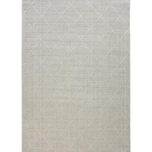 Tapis extérieur intérieur moderne à motif losange beige 120…
