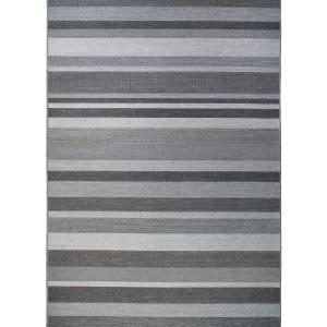 Tapis extérieur intérieur  motifs lignes gris 160x230