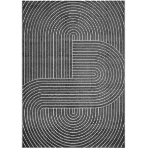 Tapis extérieur intérieur terrasse bohème, anthracite, 160…