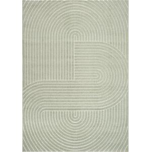 Tapis extérieur intérieur terrasse moderne bohème, vert, 20…