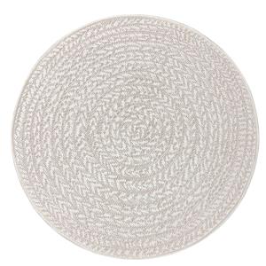 Tapis extérieur jute intempéries - Crème - 160 cm, Rond