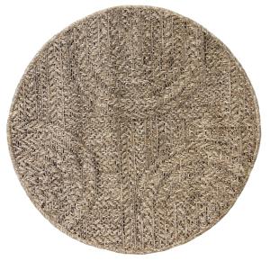 Tapis extérieur jute intempéries - Nature - 80 cm, Rond