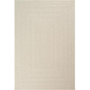 Tapis extérieur jute uni intempéries - Crème - 200 x 290 cm…
