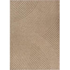 Tapis extérieur moderne, Beige, 80 x 250 cm