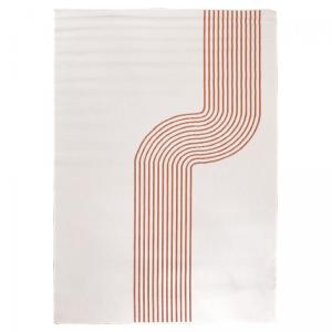 Tapis extérieur terrasse, kilim reversible terracotta et cr…