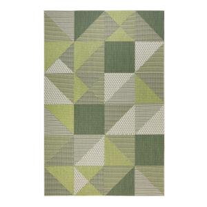 Tapis exterieur tons de vert résistant 200x290