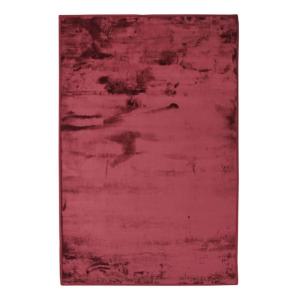 Tapis extra-doux eff velours rouge foncé 60x90